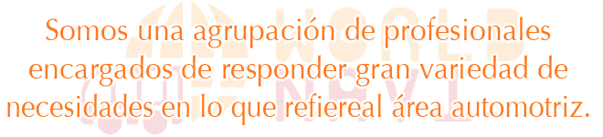 Somos una agrupación de profesionales encargados de responder gran variedad denecesidades en lo que refiere al área automotriz.